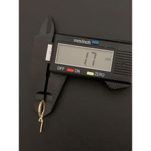 Load image into Gallery viewer, 18K Gold Earrings Hoops Loops Small Lightweight 0.83 grams - Rafant
