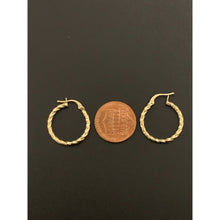 Load image into Gallery viewer, 18K Gold Earrings Hoops Loops 1.19 grams Small - Rafant
