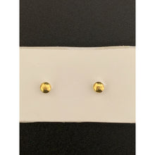 Load image into Gallery viewer, 18K Gold Earrings Stud Screw Type Round Circle 0.35 grams - Rafant
