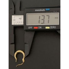 Load image into Gallery viewer, 18K Gold Earrings Hoops Loops 1.19 grams Small - Rafant
