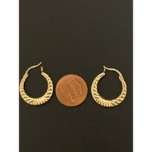 Load image into Gallery viewer, 18K Gold Earrings Hoops Loops 1.72 grams - Rafant
