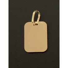 Load image into Gallery viewer, 18K Gold Pendant Square Woman Lady 2.65 grams with Defects  Back Has Scratches - Rafant
