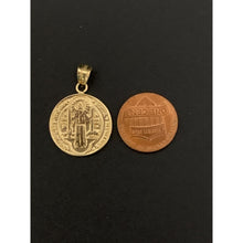 Load image into Gallery viewer, 18K Gold Pendant Saint Benedict Religious 1.41 grams - Rafant
