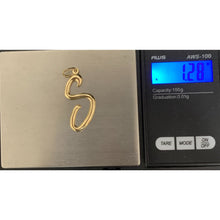 Load image into Gallery viewer, 18K Gold Pendant Letter S 1.28 grams - Rafant
