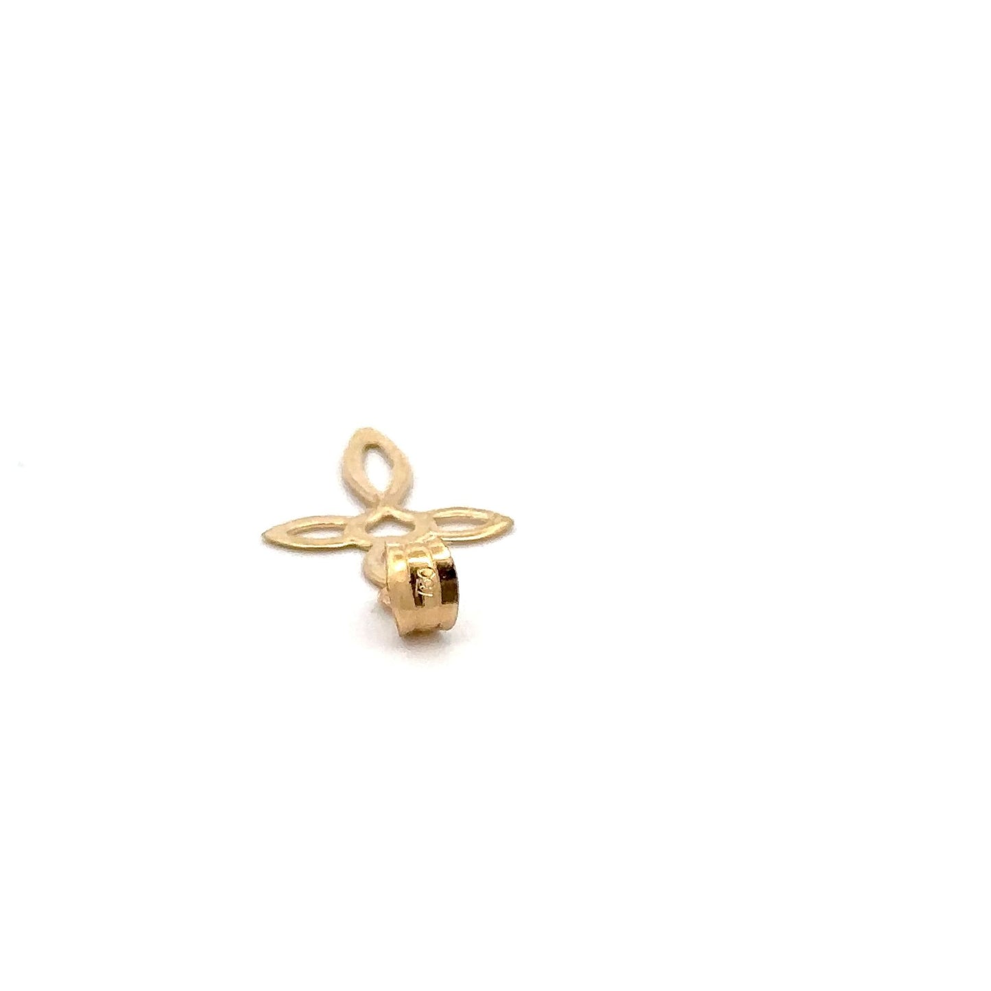 18K Gold Pendant Cross Religious 0.49 grams - Rafant