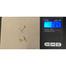Load image into Gallery viewer, 18K Gold Earrings Studs Butterflies 0.84 grams Lightweight with Defects - Rafant
