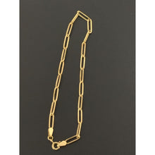 Load image into Gallery viewer, 18K Gold Paperclips Link Bracelet Size 7.5 inches 1.52 grams - Rafant
