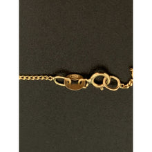 Load image into Gallery viewer, 18K Gold Necklace Chain 17.75 inches with Flower Pendant 1.66 grams - Rafant
