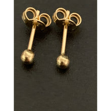 Load image into Gallery viewer, 18K Gold Earrings Stud Polished Ball Very Small 0.85 grams - Rafant
