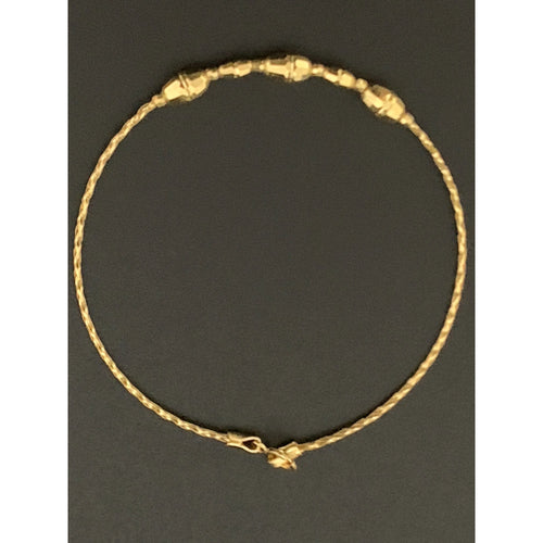 18K Gold Bracelet Size 6.75 inches 1.41 grams - Rafant