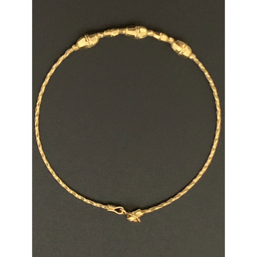 18K Gold Bracelet Size 6.75 inches 1.41 grams - Rafant
