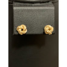 Load image into Gallery viewer, 18K Gold Earrings Stud Knot 1.18 grams - Rafant
