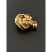 Load image into Gallery viewer, 18K Gold Earrings Pendant Knot 0.93 grams - Rafant
