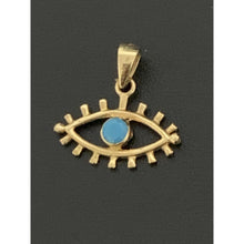 Load image into Gallery viewer, 18K Gold Pendant Turquoise 0.63 grams - Rafant
