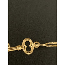 Load image into Gallery viewer, 18K Gold Necklace Chain 18 inches with Key Pendant 1.31 grams - Rafant
