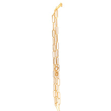 Load image into Gallery viewer, 18K Yellow Gold Necklace Chain Paperclip Size 18 inches - Rafant
