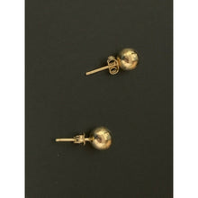 Load image into Gallery viewer, 18K Saudi Gold Ball Stud Polished Earrings 2.58 grams - Rafant
