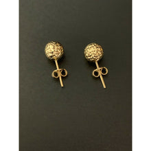 Load image into Gallery viewer, 18K Saudi Gold Ball Stud Earrings 1.62 grams - Rafant
