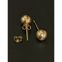 Load image into Gallery viewer, 18K Saudi Gold Ball Stud Polished Earrings 2.58 grams - Rafant

