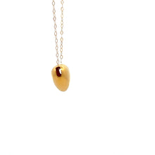 Load image into Gallery viewer, 18K Gold Necklace Chain 15.75 inches plus 2&quot; Pendant Heart Puffed 0.82 grams - Rafant
