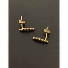Load image into Gallery viewer, 18K Gold Earrings Studs Beaded 1.08 grams - Rafant
