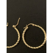 Load image into Gallery viewer, 18K Gold Earrings Hoops Loops 1.43 grams - Rafant
