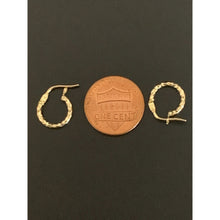 Load image into Gallery viewer, 18K Saudi Gold Earrings Hoops Loops Small 0.75grams - Rafant
