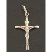 Load image into Gallery viewer, 18K White Gold Pendant Cross Jesus Christ - Rafant

