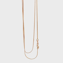 Load and play video in Gallery viewer, 18K Yellow Gold Necklace Chain Snake 17.5 inches 1.56 grams Thin Chain
