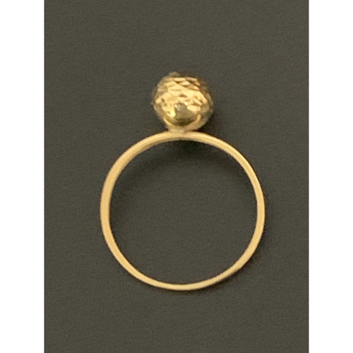 18K Gold Ring Ball 1.88 grams Size 8 - Rafant