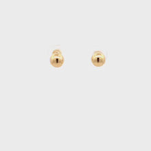 Load and play video in Gallery viewer, 18K Yellow Gold Earrings Stud Balls Polished 0.88 grams
