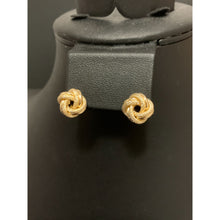 Load image into Gallery viewer, 18K Gold Earrings Stud Knot 2.22 grams - Rafant
