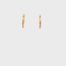 Load and play video in Gallery viewer, 18K Yellow Gold Earrings Very Tiny Hoops 0.83 grams
