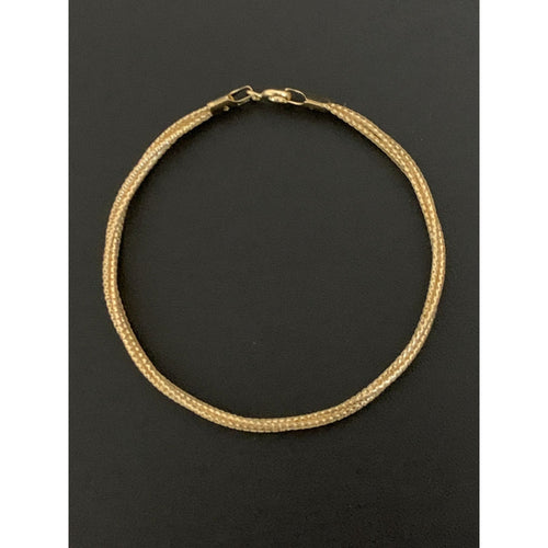 18K Gold Bracelet Soft Flexible Bangle 6.75 inches 1.77 grams - Rafant