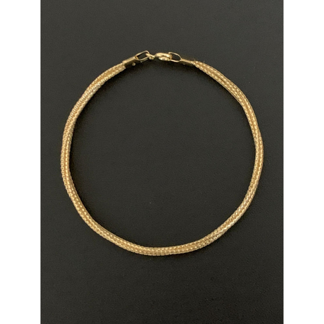 18K Gold Bracelet Soft Flexible Bangle 6.75 inches 1.77 grams - Rafant