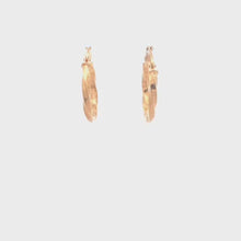 Load and play video in Gallery viewer, 18K Yellow Gold Earrings Hoops Small 1.20 grams
