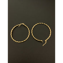Load image into Gallery viewer, 18K Yellow Gold Earrings Hoops Spiral - Rafant
