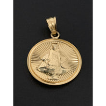 Load image into Gallery viewer, 18K Gold Pendant Round Sto Nino 1.37 grams - Rafant
