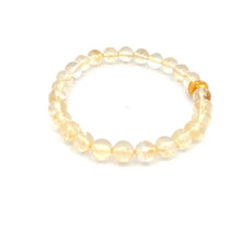 Load image into Gallery viewer, 24K Gold Money Bag Lucky Charm Bracelet Gemstones Citrine 7.5-8mm - Rafant
