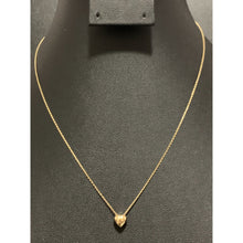 Load image into Gallery viewer, 18K Gold Necklace Chain 16.50 inches with Heart Pendant 1.68 grams - Rafant
