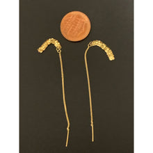 Load image into Gallery viewer, 18K Gold Earrings Threader 0.41 grams - Rafant
