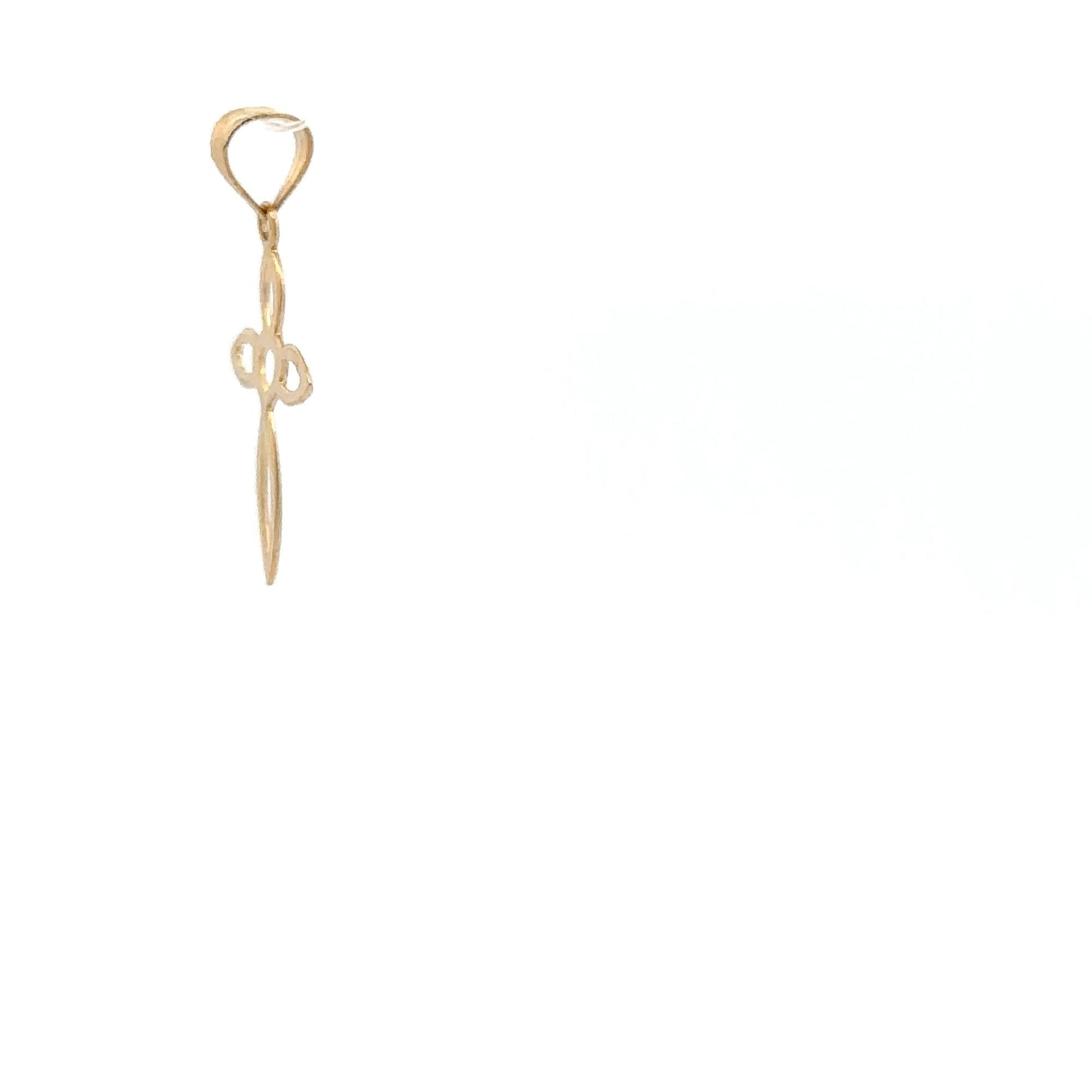 18K Gold Pendant Cross Religious 0.49 grams - Rafant