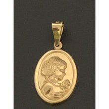 Load image into Gallery viewer, 18K Gold Pendant Oval Woman Lady 0.92 grans - Rafant
