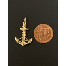 Load image into Gallery viewer, 18K Gold Pendant Anchor 1.56 grams - Rafant
