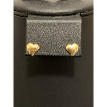 Load image into Gallery viewer, 18K Gold Earrings Stud Heart with Defects 1.07 grams - Rafant
