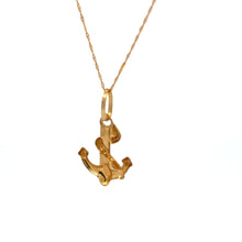 Load image into Gallery viewer, 18K Gold Necklace Chain 17.75 inches Pendant Anchor 1.20 grams - Rafant
