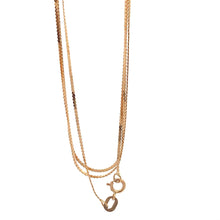Load image into Gallery viewer, 18K Yellow Gold Necklace Chain Snake 17.5 inches 1.56 grams Thin Chain - Rafant
