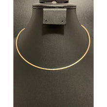 Load image into Gallery viewer, 18K Gold Necklace Omega Two Tone White Yellow Gold Soft Flexible 2.46 grams 16.50 inches - Rafant
