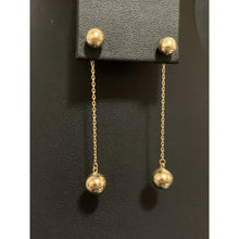 Load image into Gallery viewer, 18K Gold Earrings Balls Dangling 2.15 grams - Rafant
