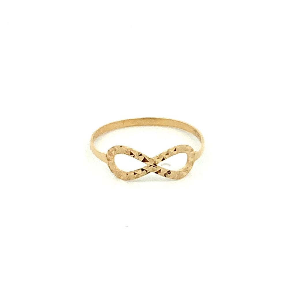 18K Gold Ring Infinity Size Size 6.5 - Rafant